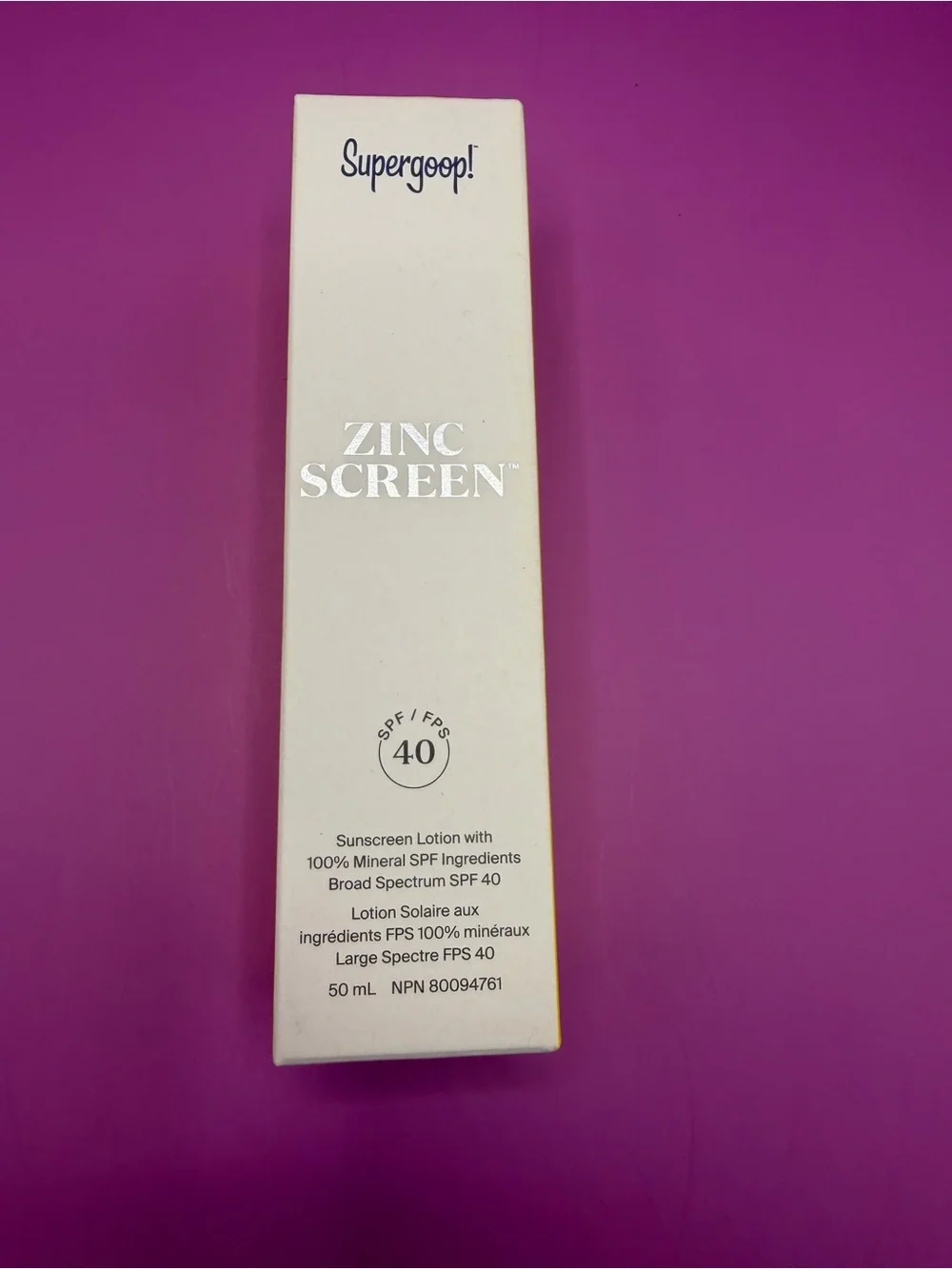 Supergoop! Zincscreen Mineral Sunscreen Lotion – White